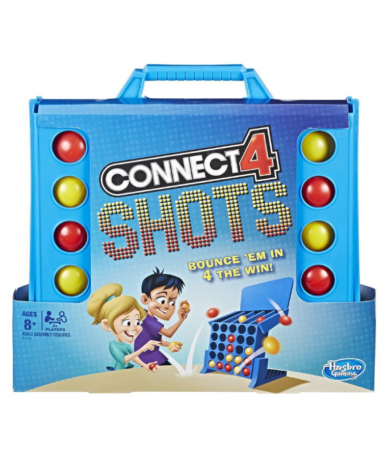 HASBRO - Hasbro Επιτραπέζιο Παιχνίδι ΣΚΟΡ 4 ΒΟΛΕΣ με Δράση για Παιδιά SCORE 4 CONNECT 4 SHOTS E3578  Ηλικία 8+