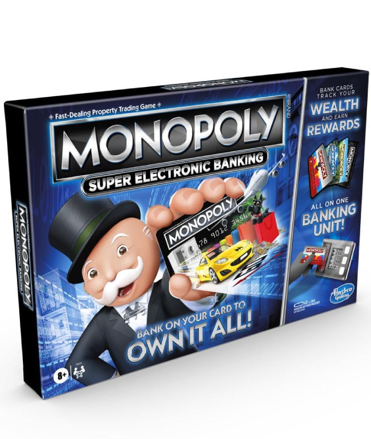 Επιτραπέζιο Παιχνίδι Monopoly Ηλεκτρονική Εξαργύρωση Bonus για παιδιά από 8 ετών και άνω E8978