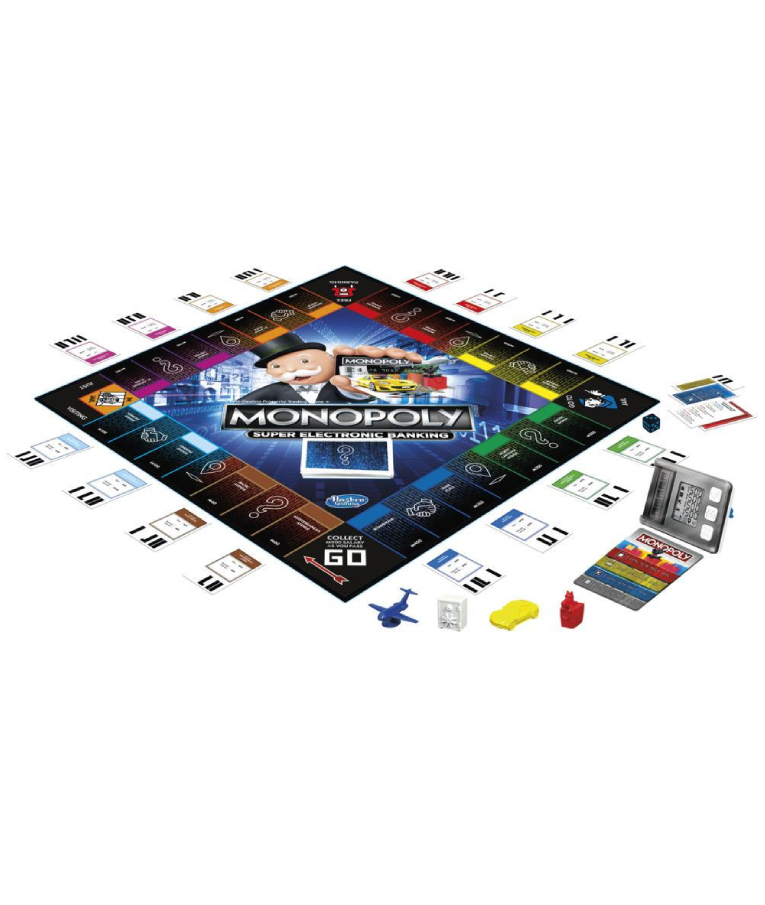 HASBRO - Επιτραπέζιο Παιχνίδι Monopoly Ηλεκτρονική Εξαργύρωση Bonus για παιδιά από 8 ετών και άνω E8978