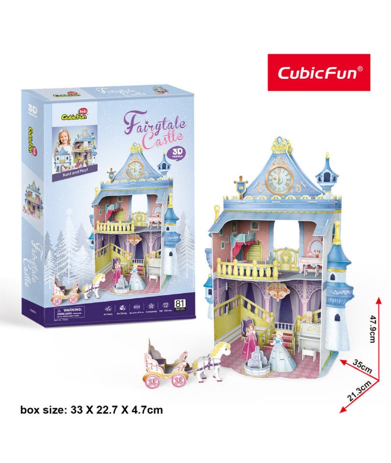 Puzzle 3D 81 Τεμ - Fairytale Castle Cubic Fun P809h
