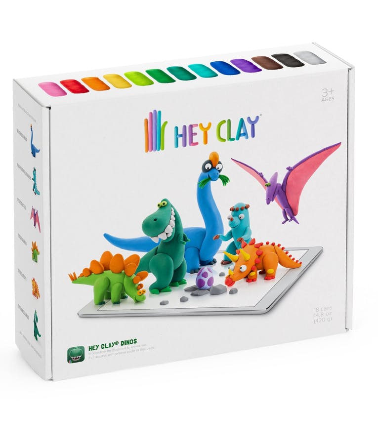 Claymates DINOS Πολύχρωμος Πηλός 390gr s006dinos 440004 Ηλικία 3+