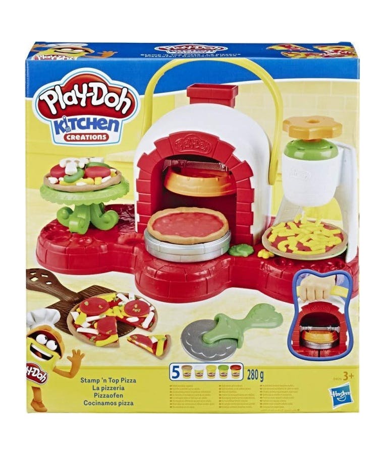Πλαστελίνη - Παιχνίδι Δημιουργίας Πλαστοζυμαράκια Πίτσα Stamp N Top Pizza E4576 Hasbro Play-Doh για παιδιά 3+