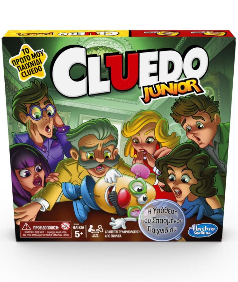 CLUEDO JUNIOR Οικογενειακό Επιτραπέζιο Παιχνίδι Η Υπόθεση του Σπασμένου Παιχνιδιού για παιδιά 5+ C1293