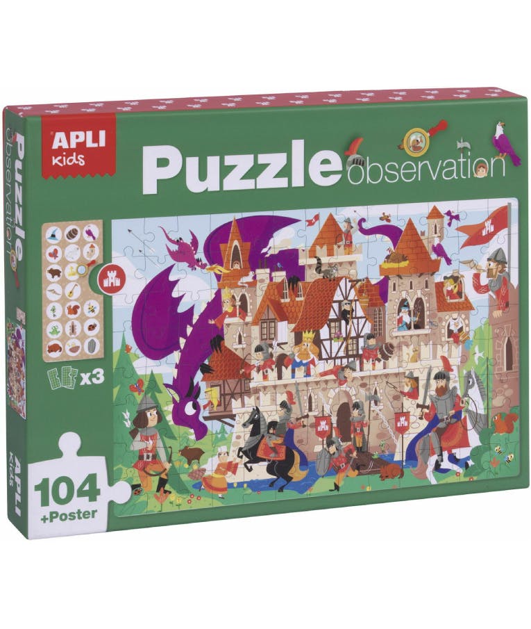 Puzzle Παζλ Παιδικό 104 τεμαχίων OBSERVATION CASTLE  41.5X64.5   17916