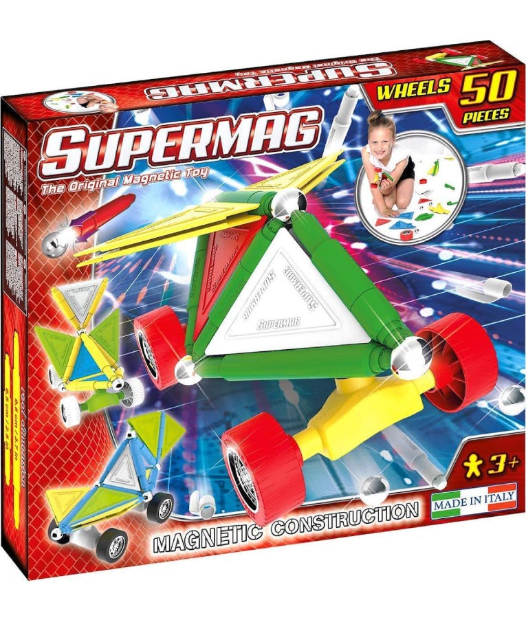 Μαγνήτες SUPERMAG WHEELS 50τεμ. Magnetic Construction Κατασκευές από Μαγνήτες Ηλικία 3+ SX.20.250.0092