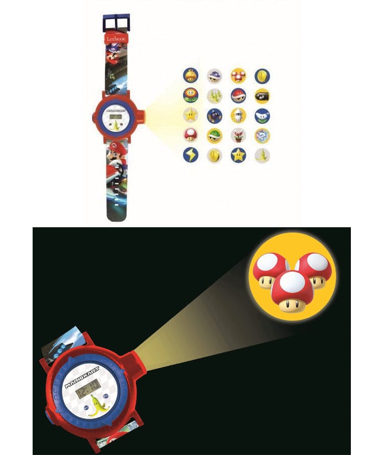 Mario Kart Digital Projection Watch With 20 Images - Ρολόι Προτζέκτρορας με 20 εικόνες Mario    DMW050NI