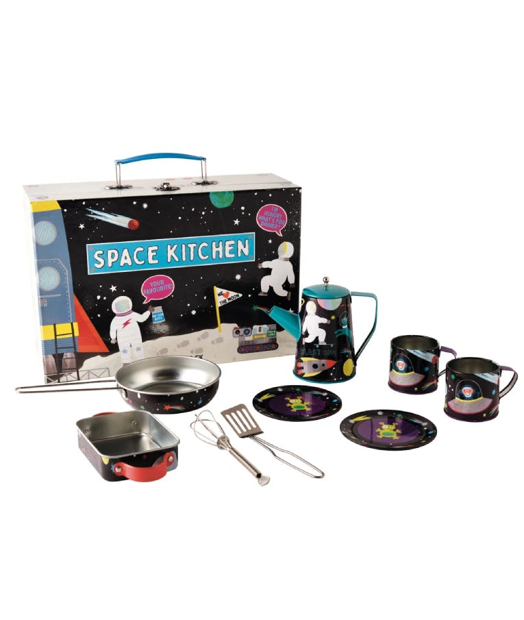 FLOSS & ROCK - Floss&Rock Space Kitchen 10ps Set Σετ Κουζινικών 10τμχ με θέμα το Διάστημα Ηλικία 3+   40P3572