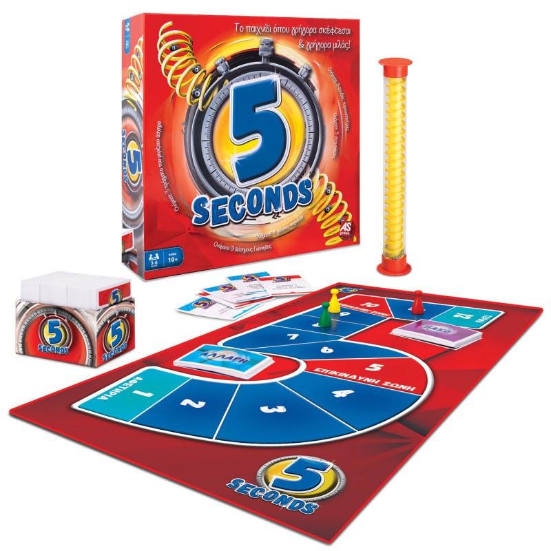AS CLEMENTONI - AS Games Επιτραπέζιο Παιχνίδι 5 Seconds Για Ηλικίες 10+ Χρονών Και 3-6 Παίκτες 1040-21615