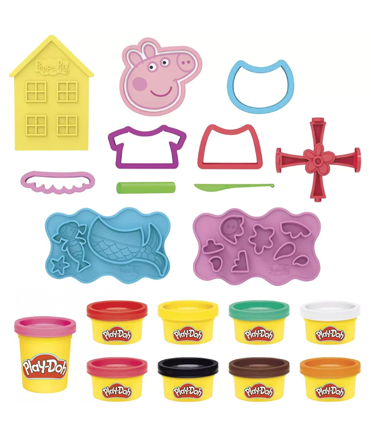 HASBRO - Πλαστελίνη - Παιχνίδι Δημιουργίας Πλαστοζυμαράκια Peppa Pig  E1497 Hasbro Play-Doh για παιδιά 3+