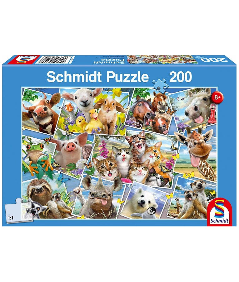Puzzle Παζλ Schmidt Selfie Zωάκια 200pcs (56294) 43,2x29,1 εκ Ηλικία 8+