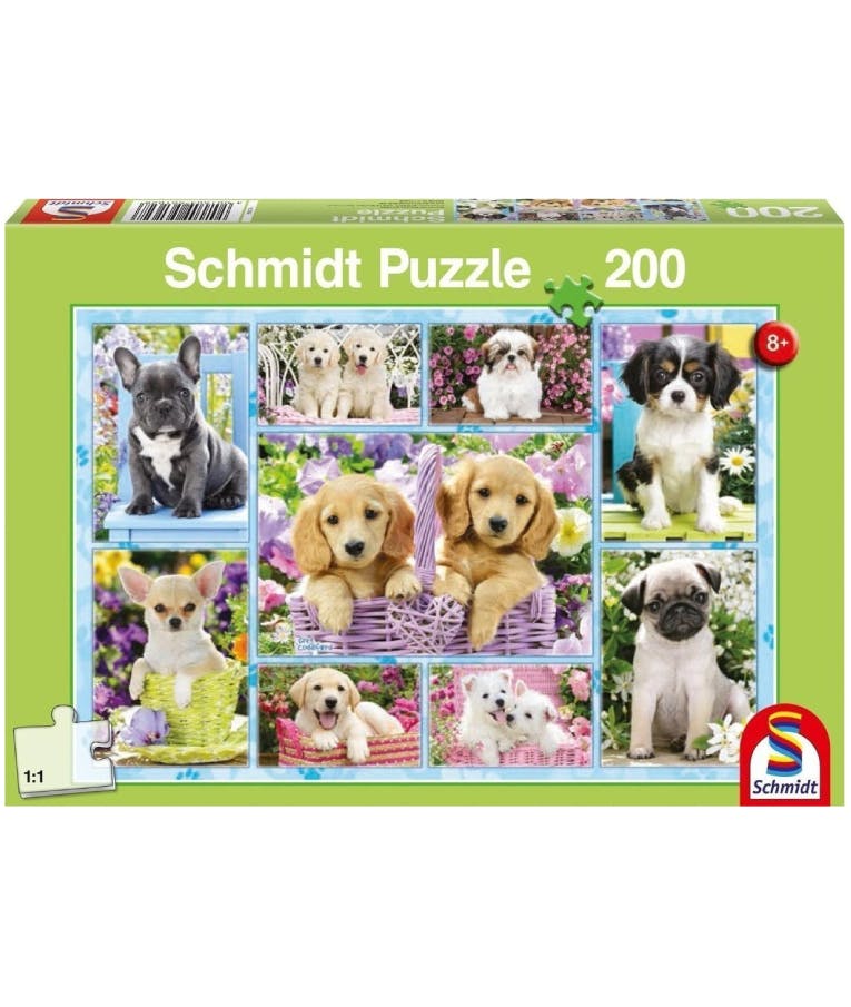 Puzzle Παζλ Schmidt Κουταβάκια - Σκυλάκια 200pcs (56162)  43,2x29,1 εκ Ηλικία 8+
