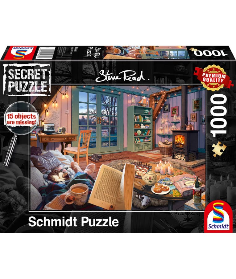 Puzzle Παζλ Schmidt Steve Read Reid is Sitting at home Μυστικό Παζλ Το Σπιτι των Διακοπών 1000pcs (59655) 69,3x49,3 εκ