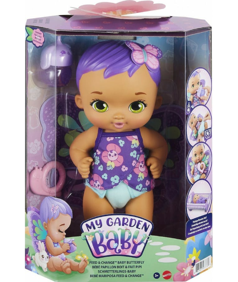 Mattel Παιχνίδι My Garden Baby Γλυκό Μωράκι (με μωβ μαλλιά) Ηλικία 3+ GYP11L