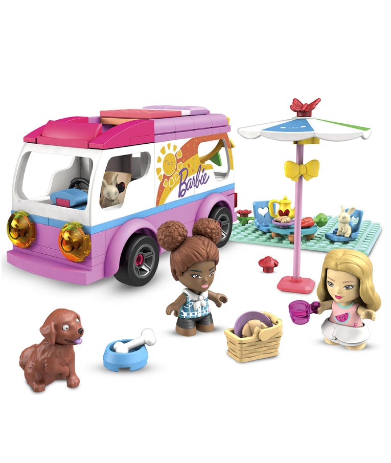 Παιχνίδι BARBIE MEGA BLOKS - Building Sets ΤΡΟΧΟΣΠΙΤΟ 123pcs Ηλικία 5+ GWR35L