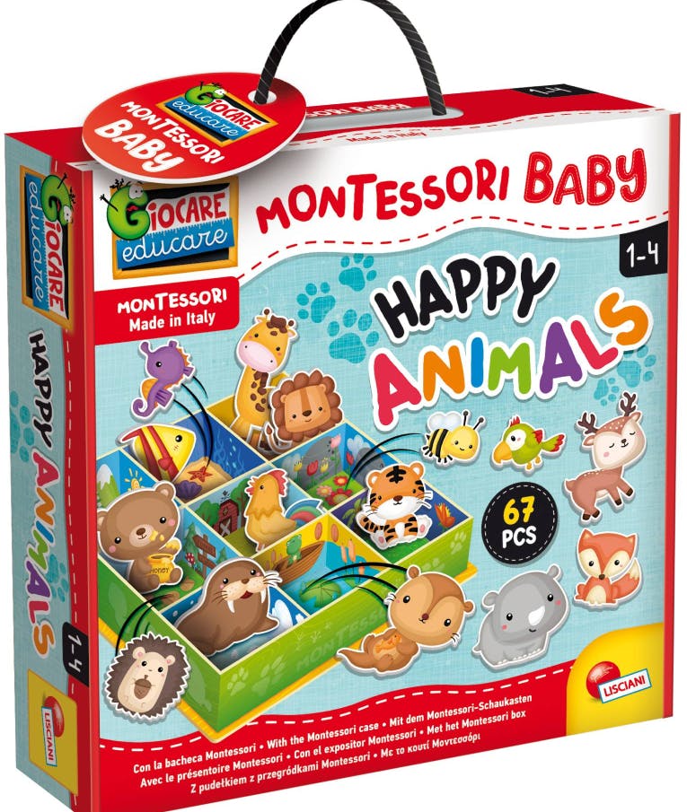 Εκπαιδευτικό Παιχνίδι Montessori Baby Bacheca Happy Animals για παιδιά 1-4 Ετών 92772