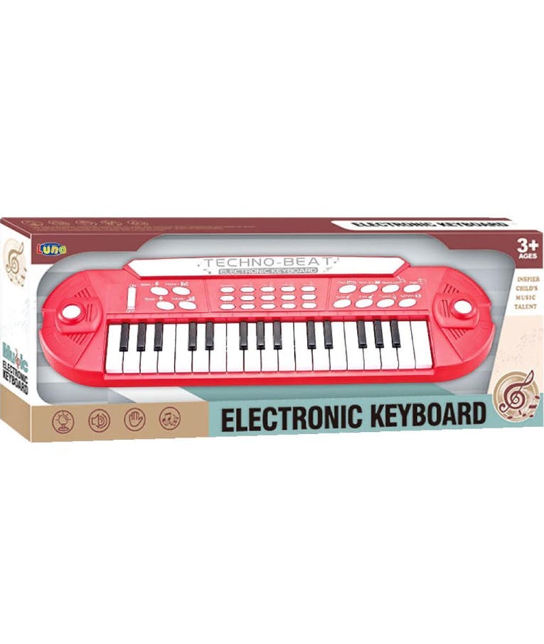 Luna Electronic 32 Keyboard ΑΡΜΟΝΙΟ Κόκκινο 46x15x5cm  Ηλικία 3+ 621853