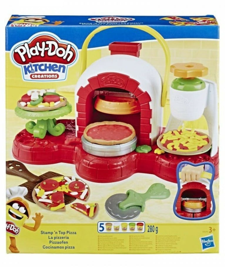 Πλαστελίνη - Παιχνίδι Δημιουργίας Πλαστοζυμαράκια E4576 Hasbro Play-Doh Kitchen Creations Stamp N Top  Pizza για παιδιά 3+