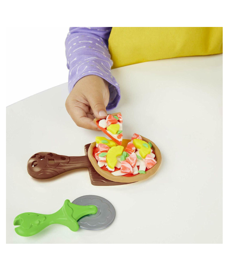 HASBRO - Πλαστελίνη - Παιχνίδι Δημιουργίας Πλαστοζυμαράκια E4576 Hasbro Play-Doh Kitchen Creations Stamp N Top  Pizza για παιδιά 3+