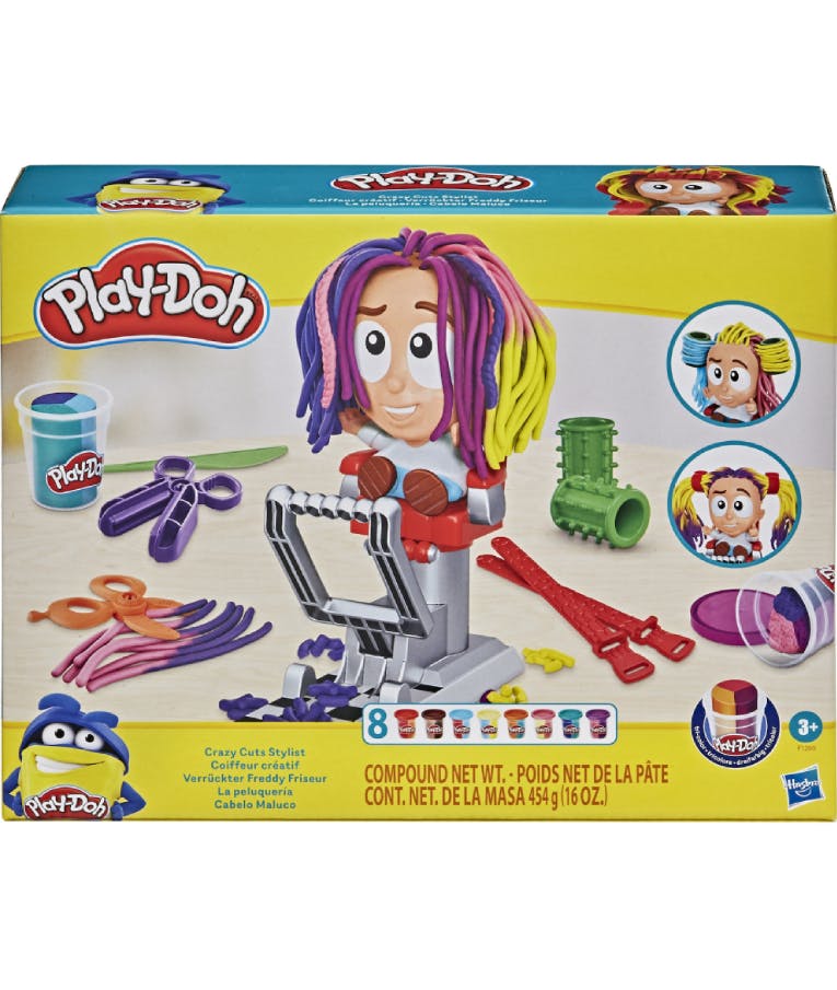 Πλαστελίνη - Παιχνίδι Δημιουργίας Πλαστοζυμαράκια F1260 Hasbro Play-Doh Crazy Cuts Stylist Hair Salon για παιδιά 3+