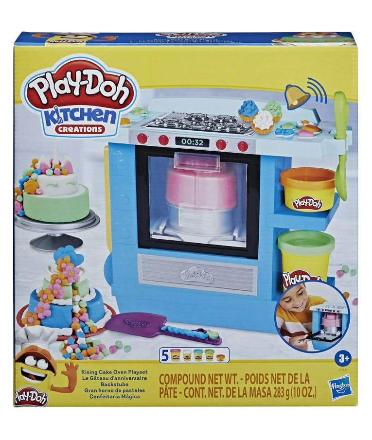 Πλαστελίνη - Παιχνίδι Δημιουργίας Πλαστοζυμαράκια F1321 Hasbro Play-Doh Kitchen Creations Rising Cake Oven Φούρνο για Κεικ 3+