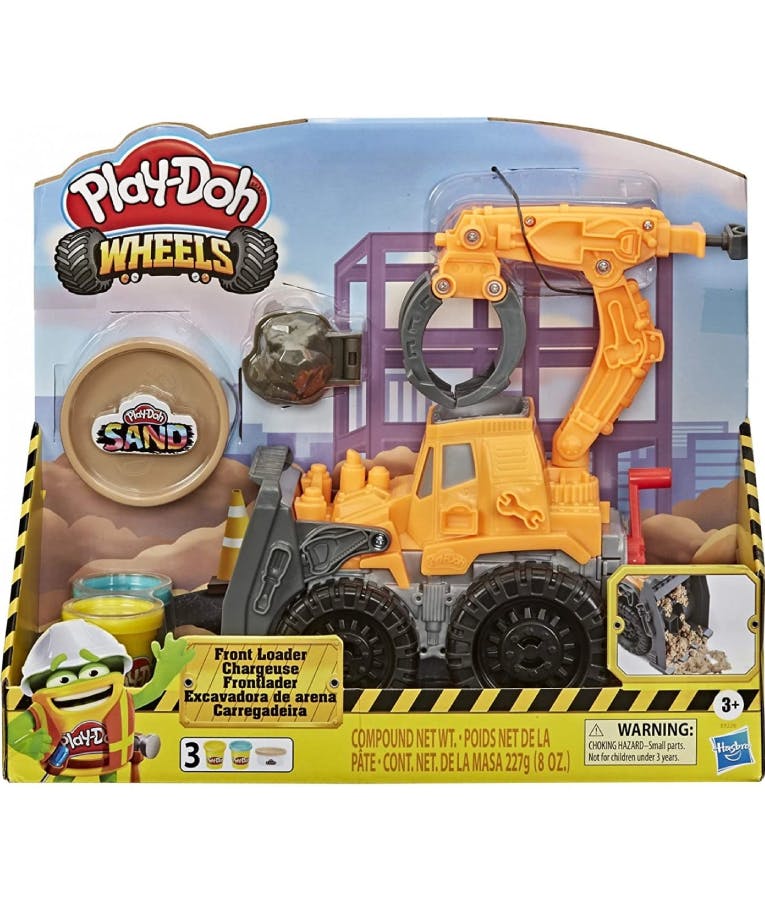 Πλαστελίνη - Παιχνίδι Δημιουργίας Πλαστοζυμαράκια E9226 Hasbro Play-Doh Wheels Frond Loader Εκσκαφέας με Play doh αμμο 3+