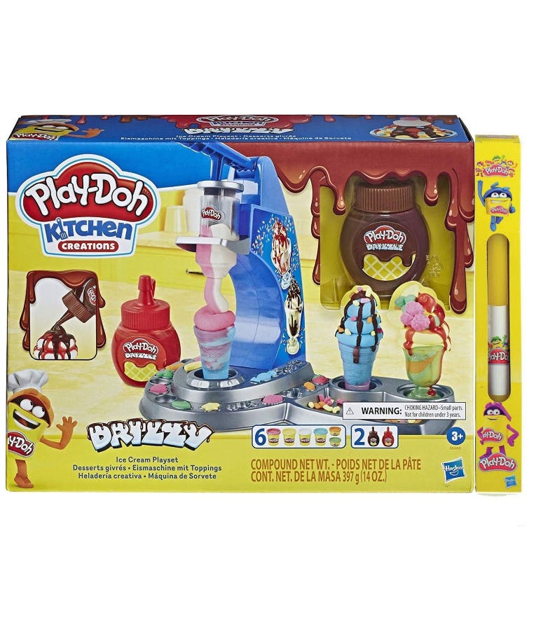 Πλαστελίνη - Παιχνίδι Δημιουργίας Πλαστοζυμαράκια Drizzy IceCream Playset E6688 Hasbro Play-Doh Kitchen Creations για παιδιά 3+