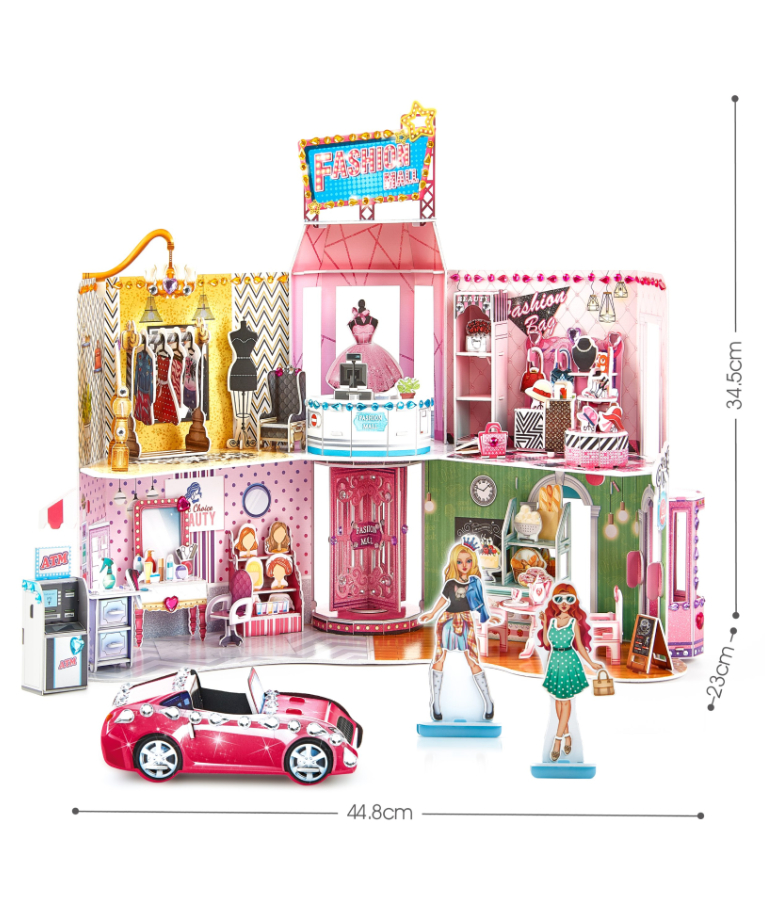 DESYLLAS - Παζλ Puzzle 3D 157 pieces - Super Star Fashion Mall cubic fun 44.8x23x34.5 εκ E1617h