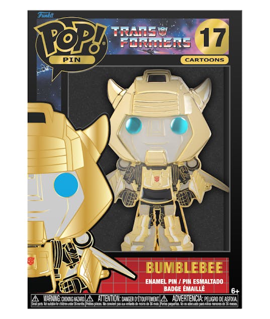 FUNKO - Funko Pop! Cartoons: Transformers - Bumblebee  17 Large Enamel Pin TRNPP0003