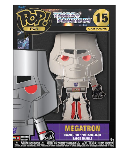 FUNKO - Funko Pop! Cartoons: Transformers - Megatron  15 Large Enamel Pin TRNPP0001