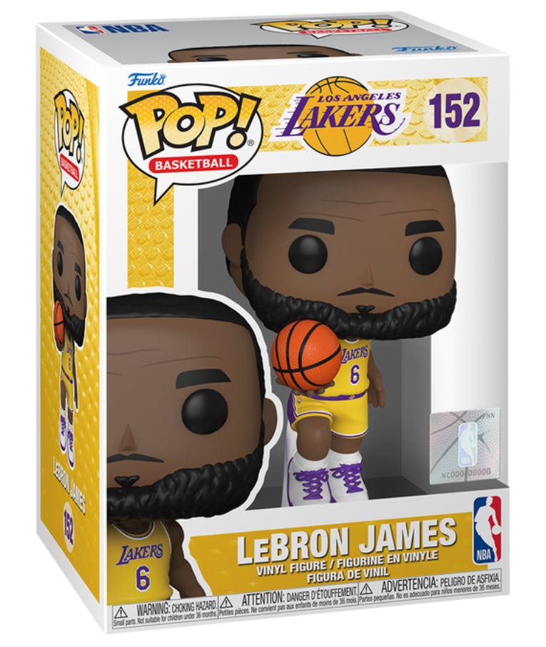 Funko Pop! Basketball: NBA Lakers - LeBron James 152 Vinyl Figure 65792