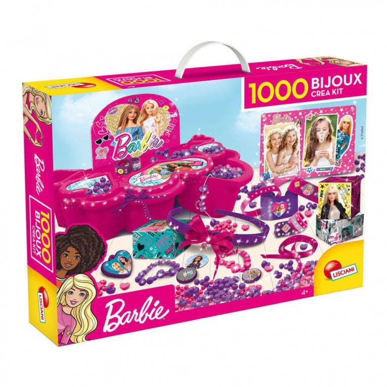 Lisciani Barbie 1000 Bijoux Crea Kit - Κατασκευή Μπιζού  Ηλικία 4+   Real Fun Toys 76901