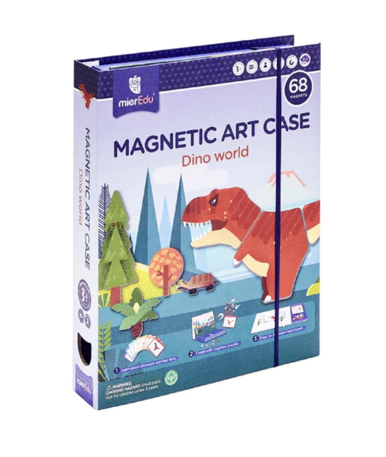  Μαγνητικό Εκπαιδευτικό Σετ Ο ΚΟΣΜΟΣ ΤΩΝ ΔΕΙΝΟΣΑΥΡΩΝ - DINO WORLD Magnetic Art Case (με 68 Μαγνήτες)  Ηλικία 3+  ΜΕ156