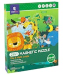 Mier Edu Μαγνητικό Παζλ 2 σε 1 ΔΑΣΟΣ - 2in1 Magnetic Puzzle FOREST  (24+48τμχ) Ηλικία 3+ ΜΕ183