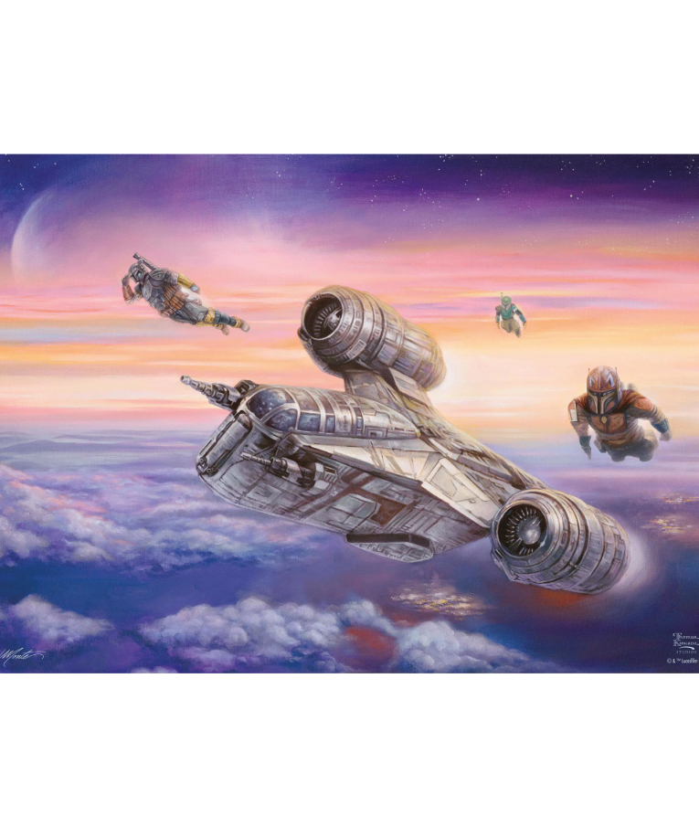 SCHMIDT - Puzzle Παζλ Schmidt KINKADE THE MANDALORIAN THE ESCORT  1000pcs (59954)  69.3x49.3cm