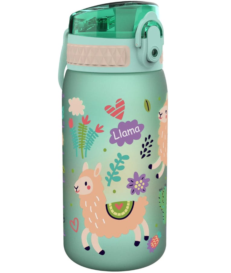 Ion8 Leak Proof Kids Water Bottle Pod Παιδικό Παγούρι BABY LLAMAS Πράσινο 400ML  I8350FPGLLAM