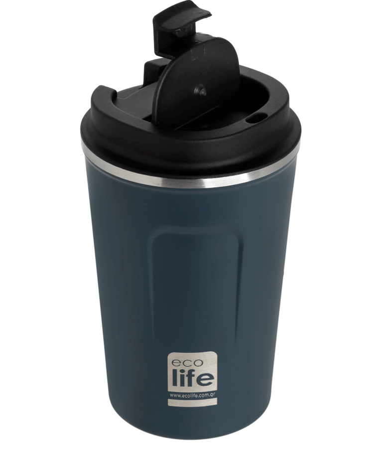 ECOLIFE - Ποτήρι Θερμός για καφέ Σκούρο Μπλέ 360ml Coffee Cup Dark Blue 0.36lt 33-BO-4106 Ecolife