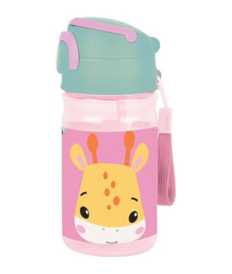 Παιδικό Πλαστικό Παγούρι Fisher Price Με Καλαμάκι Giraffe 350ml 571-54204