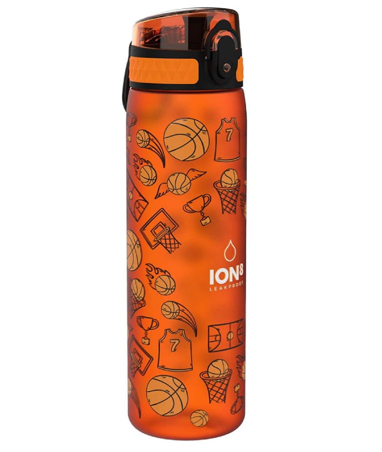 Ion 8 Leak Proof Sports Bottle Παγούρι Slim Basketball 600ml Πορτοκαλί (Orange) I8500FPOBASK
