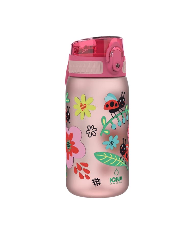 Ion8 Leak Proof Kids Water Bottle Pod LADYBUG Παιδικό Παγούρι Πασχαλίτσα 400ml Ροζ (Pink) I8350FPPLADY