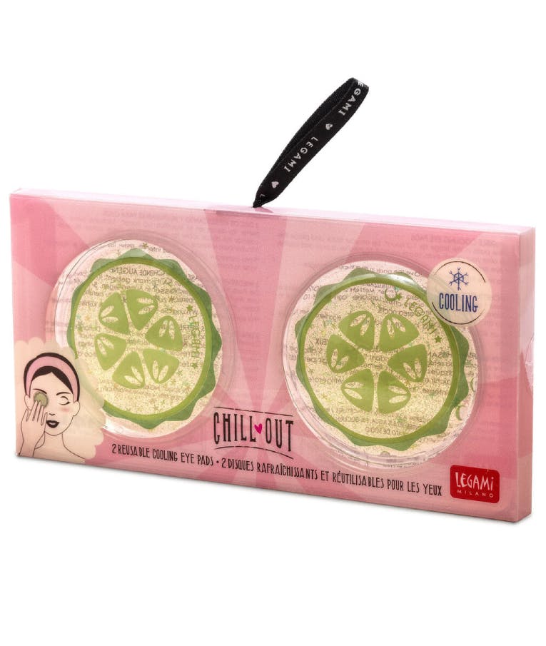 Legami Chill Out - 2 Reusable Cooling Eye Pad Cucumber  LEG EYPKIT2