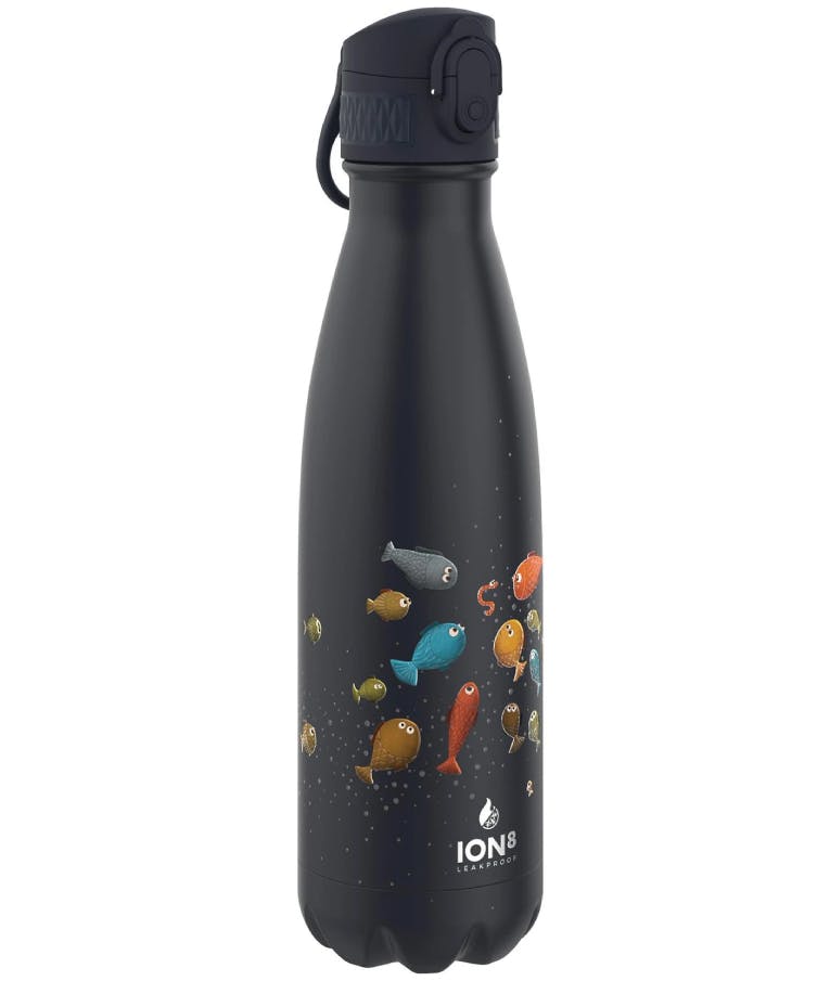 Ion 8 Leak Vacuum Proof Insulate Steel Bottle FUNNY FISH Μπουκάλι ισοθερμικό Ανοξείδωτο Ατσάλι Μπλε 500ml I8TMP500AOOBLA