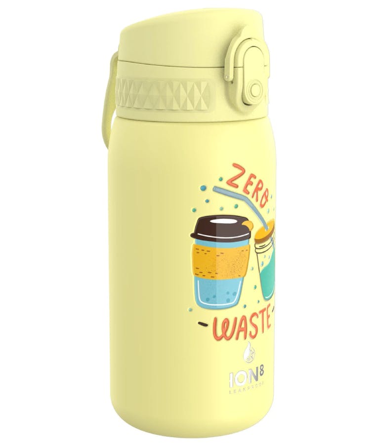 Ion 8 Leak Vacuum Proof Kids Bottle ZERO WASTE Παιδικό Μπουκάλι ισοθερμικό Ανοξωτο Ατσάλι Κίτρινο 320ml I8TSP350ECOYEL