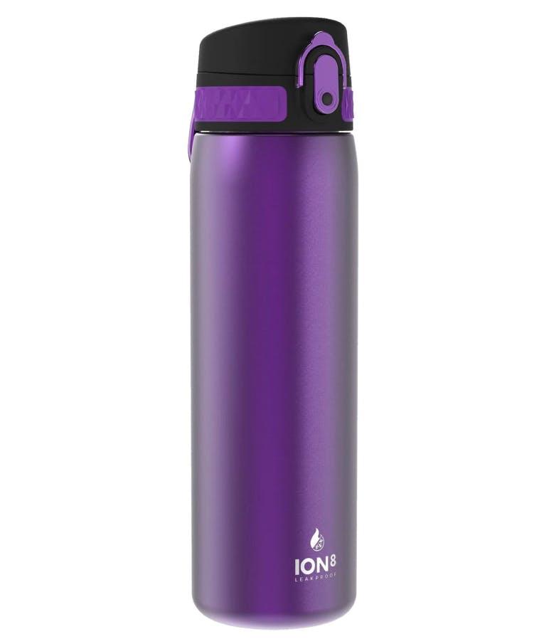 Ion 8 Leak Proof Insulate Steel Water Bottle Μπουκάλι ισοθερμικό μεταλλικό Ανοξείδωτο Ατσάλι Slim Μωβ Purple 500ml I8TS500FPUR
