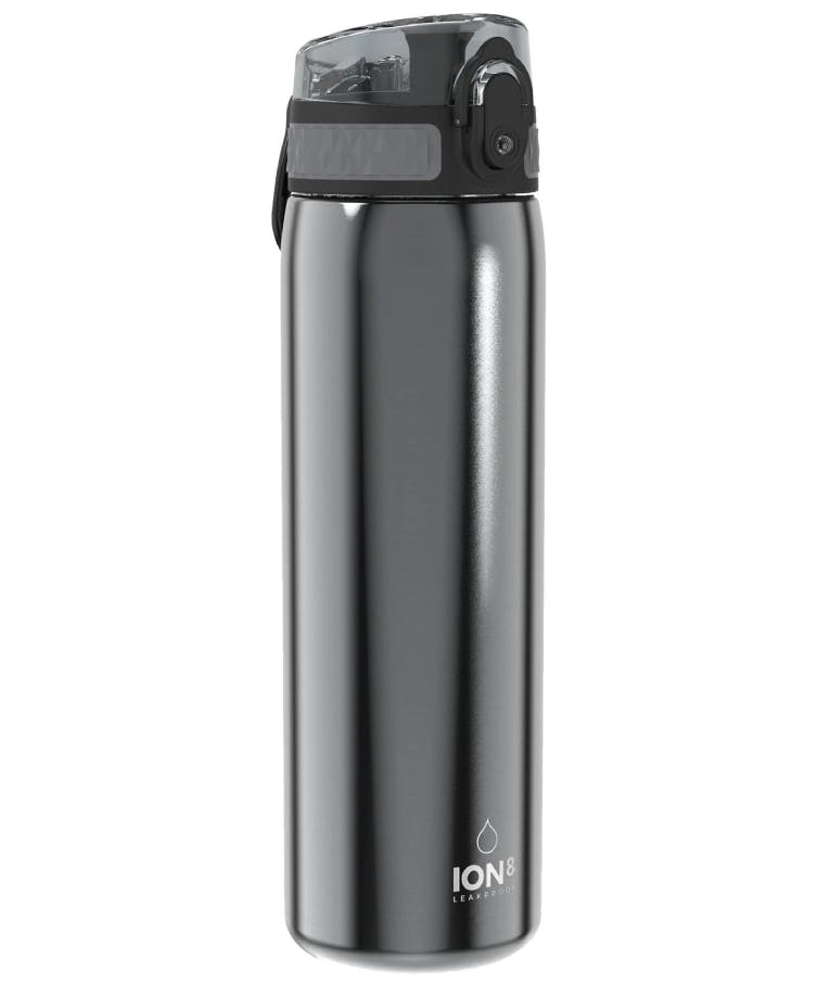 Ion 8 Leak Proof Insulate Steel Water Bottle Μπουκάλι Ανοξείδωτο Ατσάλι Slim Γκρι Grey 600ml I8SS500MGRY
