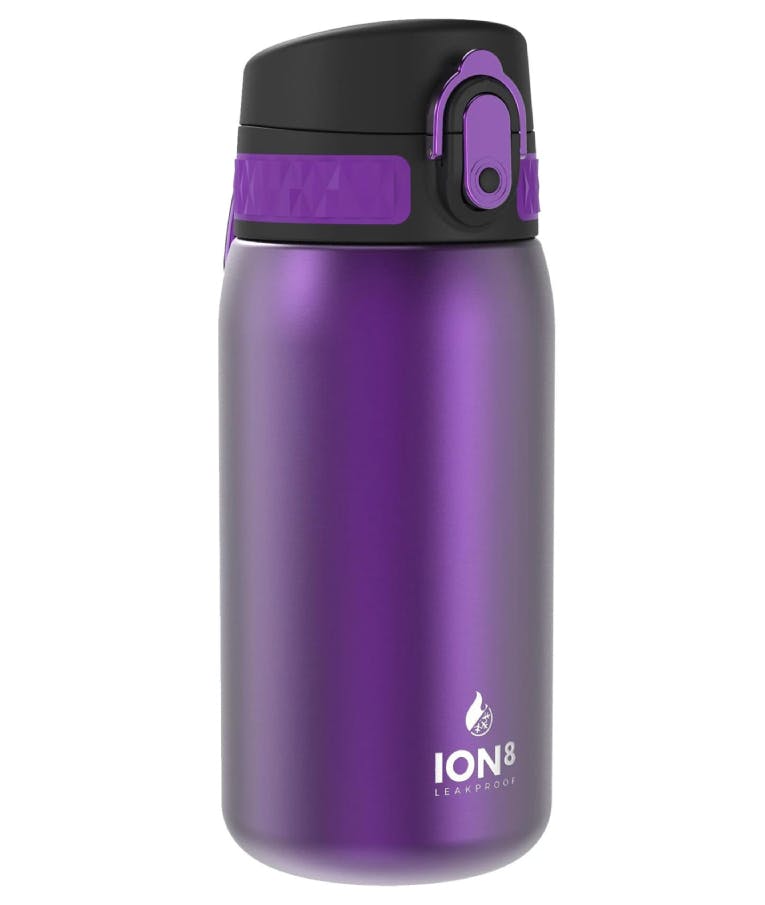 Ion 8 Leak Proof Insulate Steel Water Bottle Μπουκάλι ισοθερμικό μεταλλικό Ανοξείδωτο Ατσάλι Μωβ Purple 350ml I8TS350FPUR