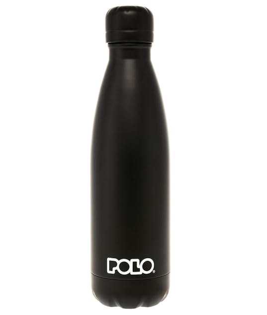 POLO - Polo Ανοξείδωτο Μπουκάλι Θερμός 500 ml STAINLESS STEEL με Πώμα Ασφαλεία Μαύρο 9-49-004-2000