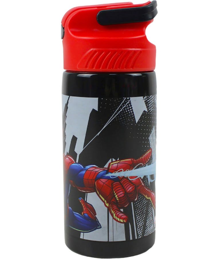  Παγούρι Ανοξείδωτο Spiderman 500ml SS με κουμπί και καλαμάκι 557-15245 3+