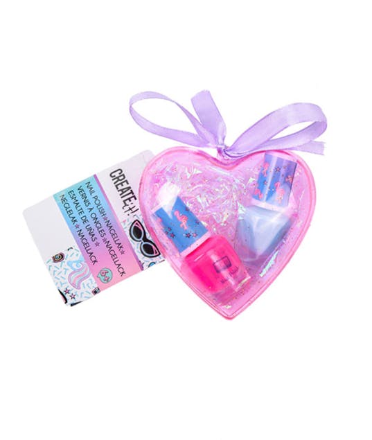 CREATE IT! - Create it Make up Heart 3pcs Lip Gloss - Παιδικό Lip gloss up Συσκευασία Καρδιά Σετ των 3τμχ  Ηλικία 6+ 84158