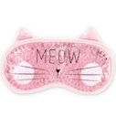 Legami Chill Out - Gel Eye Mask Hot & Cold MEOW | Ροζ Μάσκα Ύπνου με Gel Γάτα EM0002