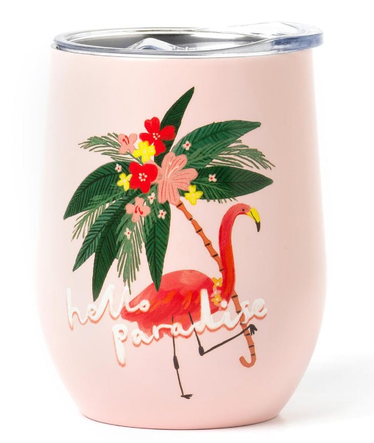 Legami Milano  HOT&COLD Flamingo Vacuum Tumbler - Ισοθερμική Κούπα από Ανοξείδωτο Ατσάλι  325ml TUM0004